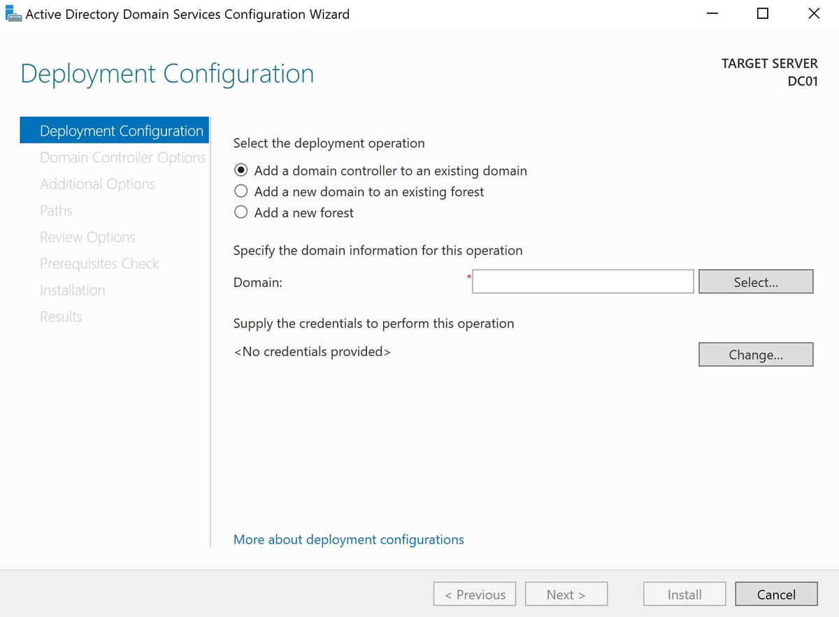 Deployment Configuration — new forest